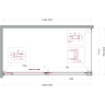 Душевой уголок BELBAGNO SOFT_CLOSE-1-AH-1-150/80-C-GM