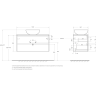 Тумба Rovere Nebrasca Nature 100 см BELBAGNO KRAFT KRAFT100RNN-KEPMNO-1302-H301-SET